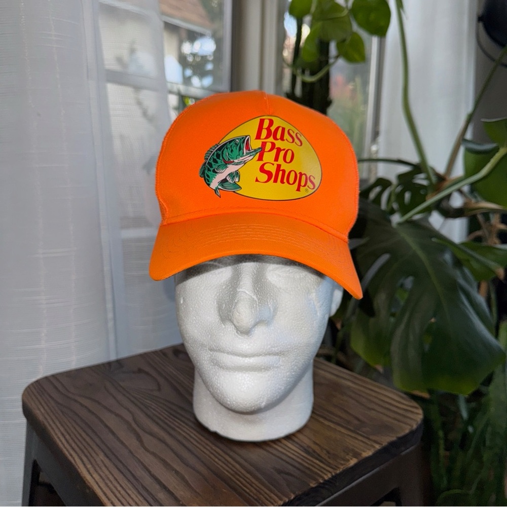 Bright Orange Bass Pro Shops Mesh
Trucker SnapBack